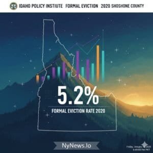 Idaho Policy Institute Formal Eviction Rate 2020 Shoshone County