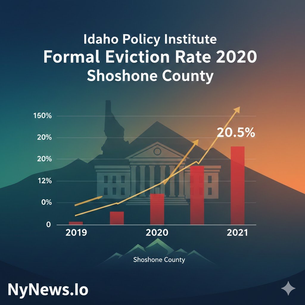 Idaho Policy Institute Formal Eviction Rate 2020 Shoshone County