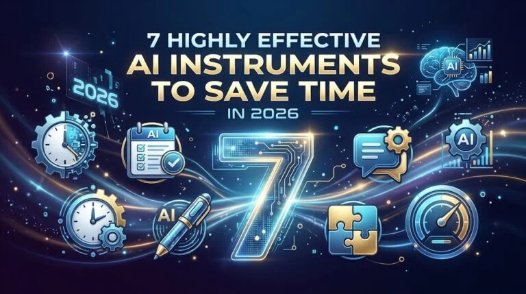 7 Highly effective AI Instruments to Save Time in 2026